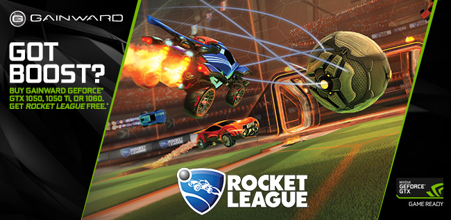 BUY GAINWARD GEFORCE GTX 1050 1050 Ti OR 1060 GET ROCKET LEAGUE FREE