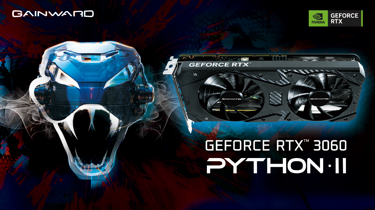 Gainward Announces the GeForce RTX™ 3060 Python II OC Graphics Cards