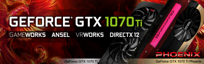 Gainward NVidia GeForce GTX1070 8GB Phoenix Golden Sample PCIe 3.0, 8GB DDR5 Speicher, HDMI, DVI, 3xDisplayPort 