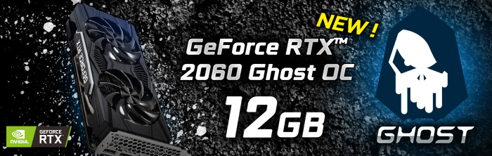 GAINWARD GeForce RTX2060 GHOST 12GB グラフィックスボード NE62060018K9-1160L-G VD7929
