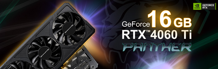 GainwardがGeForce RTX™4060 Ti 16GBで新ラインアップのPanther
