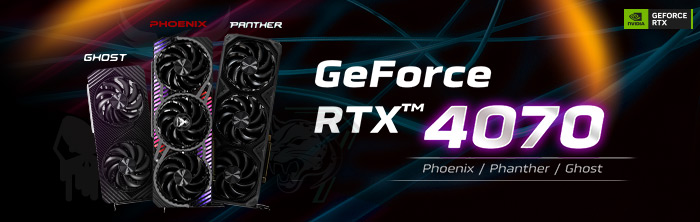 GainwardがGeForce RTX<sup>™</sup> 4070 Phoenix、Panther